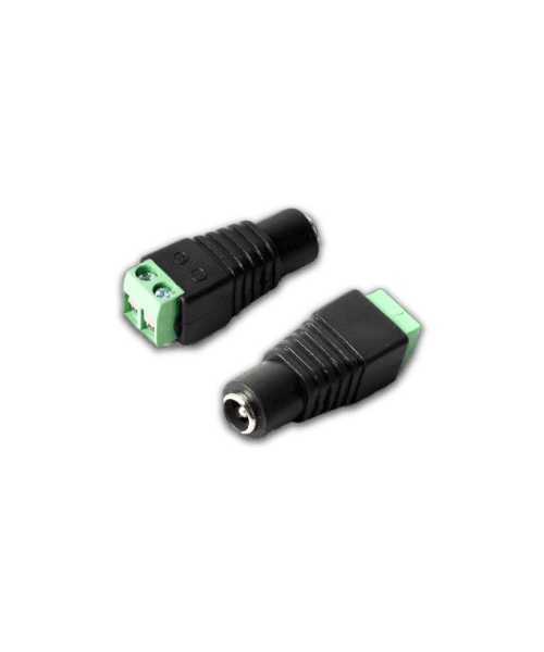 Fiche DC Femelle 5.5 x 2.1 mm – Connecteur d'alimentation pour caméras de surveillance