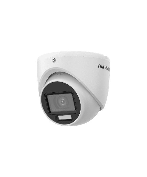 Hikvision DS-2CE76D0T-EXLMF – Dôme-Turret 2 MP 1080p, IR & lumière blanche 20 m