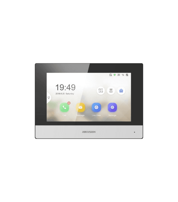 Hikvision DS-KH6320-WTE1 – Moniteur intérieur IP/Wi-Fi 7″ tactile 1024×600, PoE, microSD
