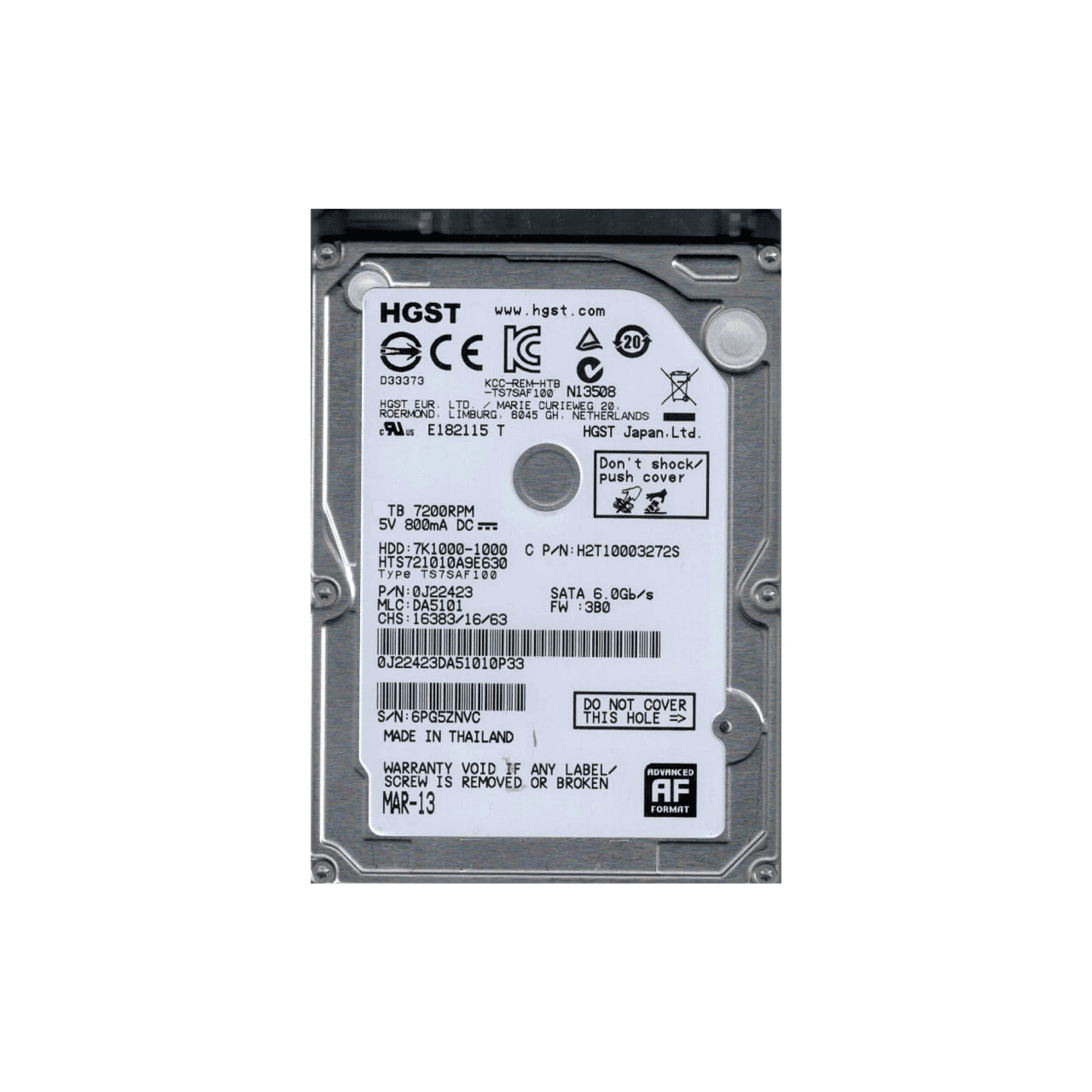 HDD INTERNE 2TB RECYCLE