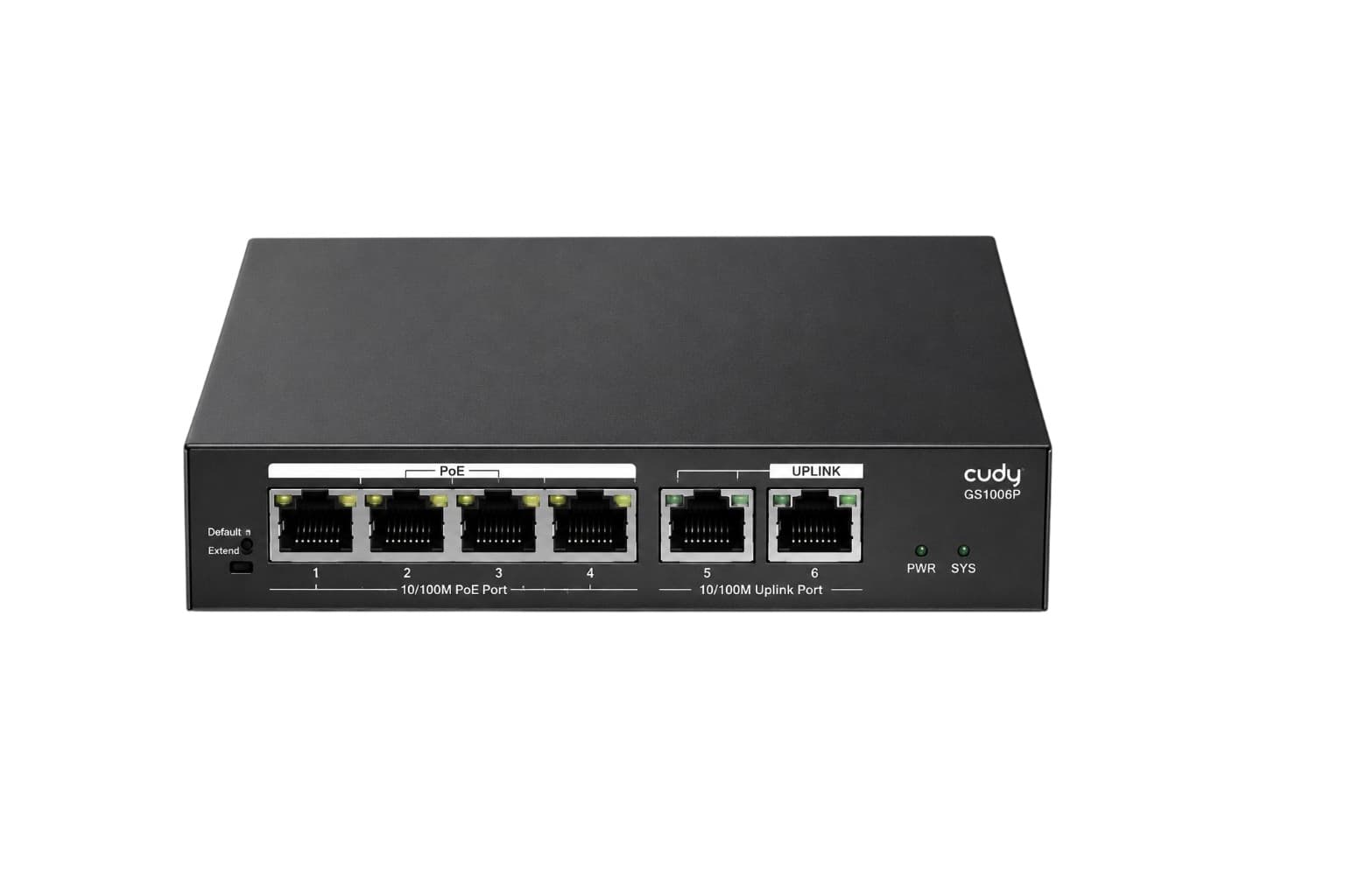 Switch Cloud Manageable Ruijie Reyee RG-ES206GS-P 6 Ports Gigabit avec 4 Ports PoE+
