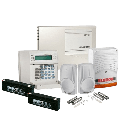 Kit d'alarme Elkron MP500WEB (Central+ Clavier + 2 Détecteurs de mouvements + Contacteur + 2 Batteries)