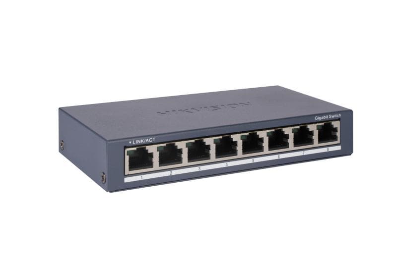 HIKVISION SWITCH GIGABIT 8 PORT METAL