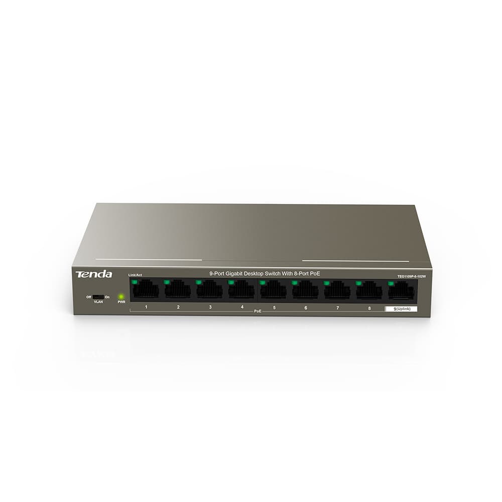 TENDA SWITCH GIGABAT POE 8 PORT