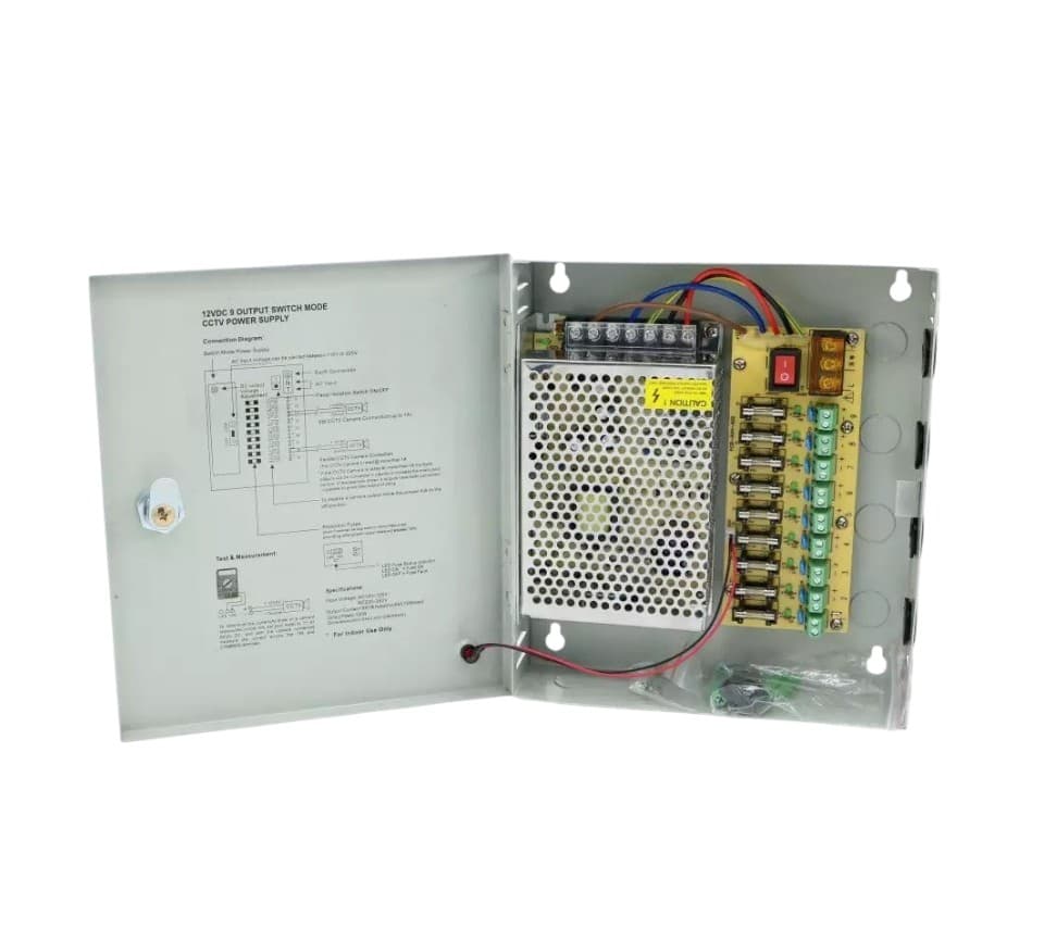 BLOC METAL 12V 10A 9CH