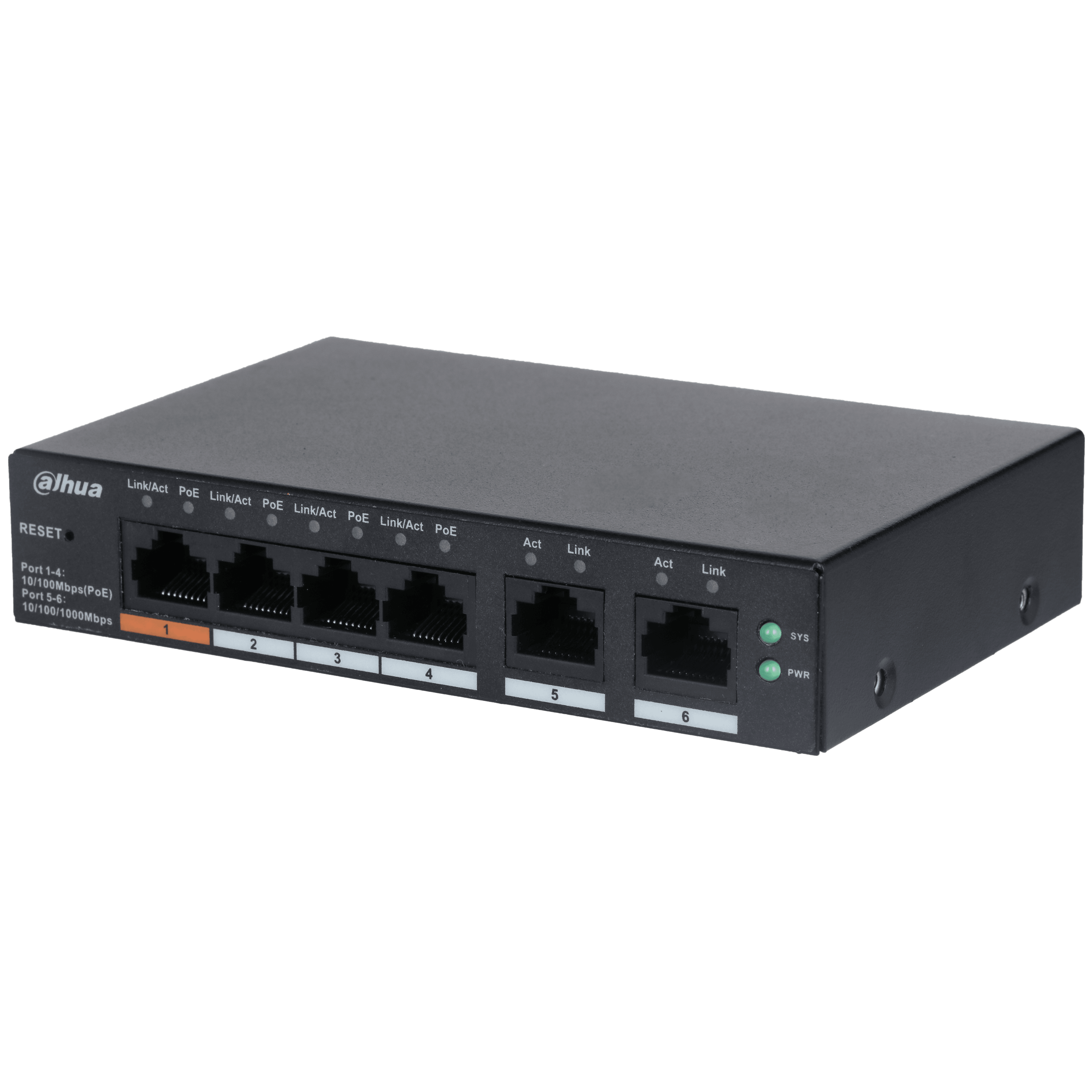 DAHUA SWITCH 6P GIGABIT 4P POE