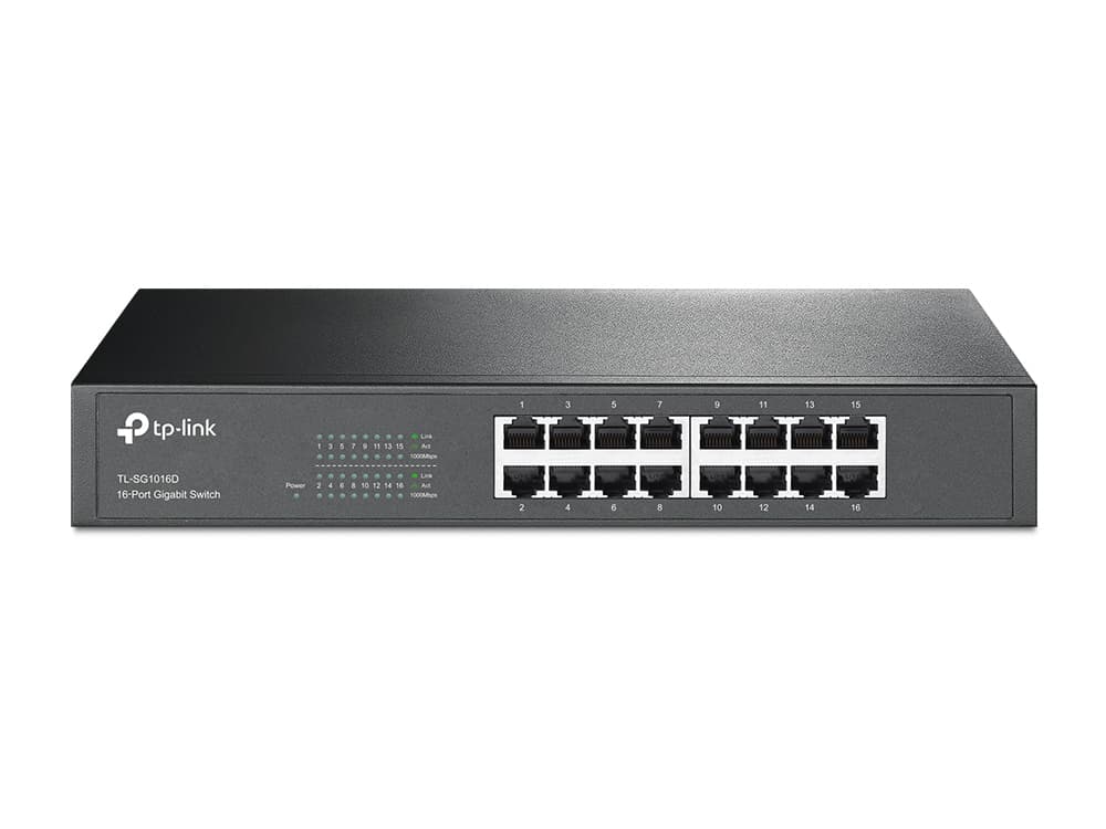 TPLINK  SWITCH 16-PORT  DESKTOP/RACKMOUNT GIGABIT