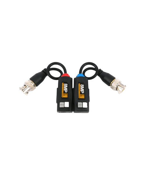 Balun Vidéo 8MP Camyes JY08 – Transmission HD jusqu'à 400m, Compatible AHD/CVI/TVI/CVBS — CamYes Câblage