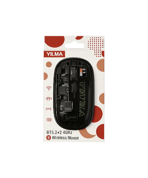 Souris Transparente QS-2142 – Design élégant, double mode sans fil — ITGuru Supports & accessoires