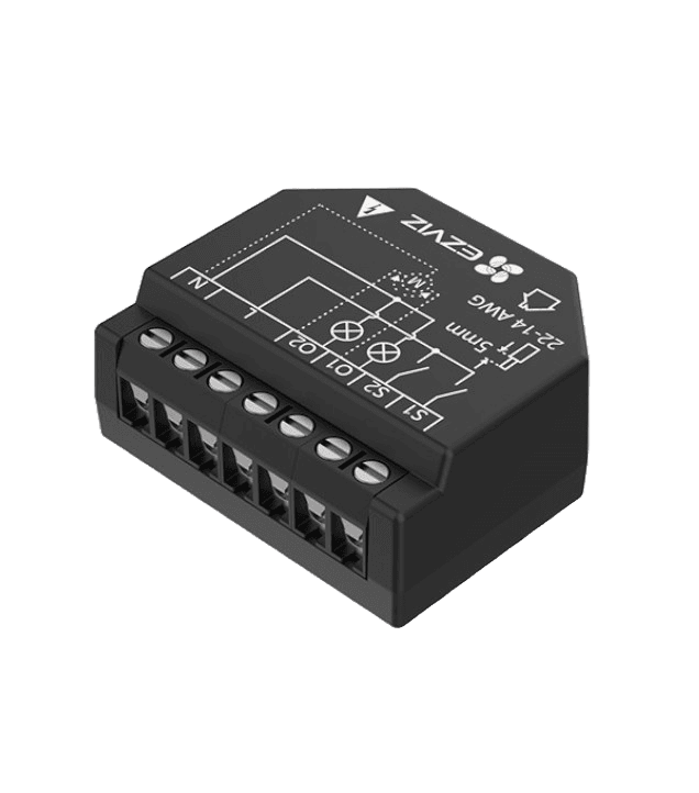 EZVIZ Relais Connecté WiFi pour Interrupteur Intelligent (T36) — EZVIZ Câblage