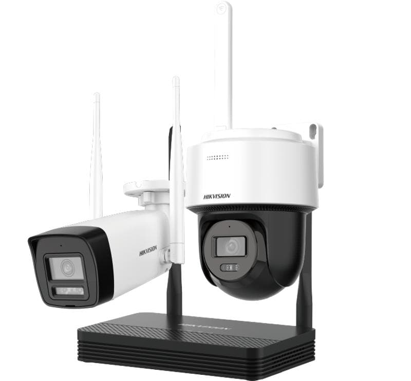 Hikvision pack 2 Caméra étanche + pt dome 4MP + nvs Wi-Fi kit — Caméras (réf. NKS424W03H)