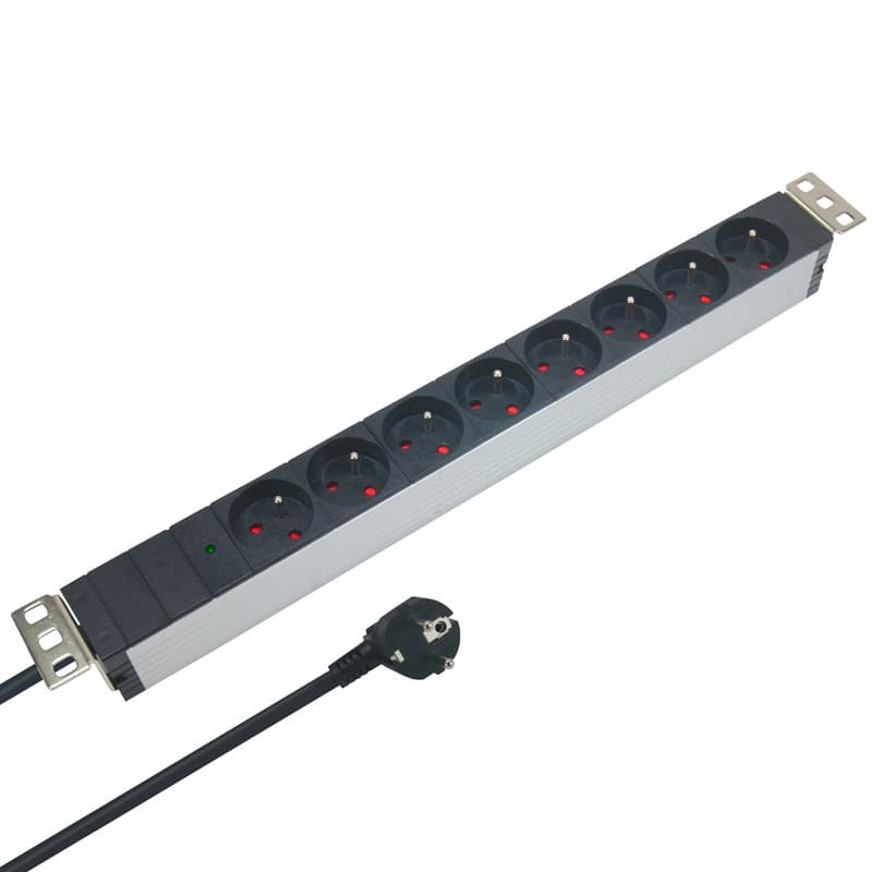 Multi prise racable 8PORTS — Câblage (réf. PRISE 8PORTS)
