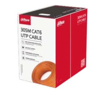 Dahua DH-PFM922I-6UN-C-V2 – Câble UTP Cat6 305 m, CCA, PoE, gaine PVC ignifuge