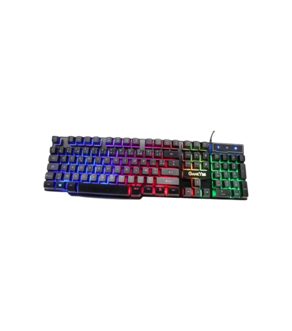 GameYes GY-102 – Clavier gamer USB RGB dynamique, splash-proof