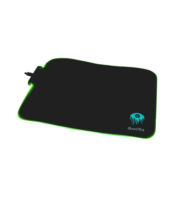 GameYes GY-200 – Tapis de souris gamer RGB 35×25 cm, 14 modes, base antidérapante