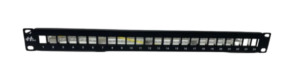 KICO Panneau de Brassage UTP Cat6 24 Ports – Rack 1U 19″, IDC 110, 250 MHz