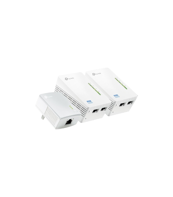 TP-Link TL-WPA4220 TKIT – Kit CPL AV600 + Wi-Fi N 300 Mbps, 3 adaptateurs, Wi-Fi Clone