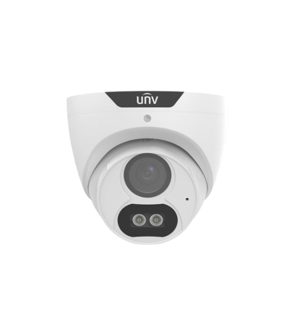 Uniview UAC-T125-AF28M-W – Caméra turret 5 MP, lumière blanche 40 m, audio