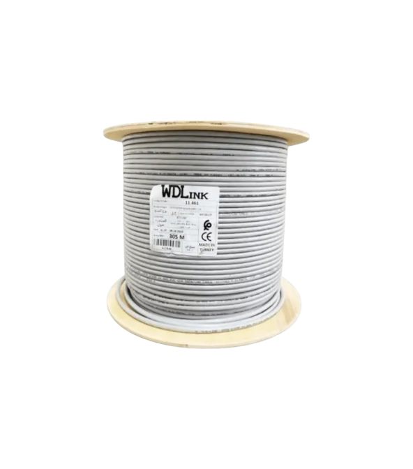 Wdlink FTP 305M – Câble réseau Cat6 FTP blindé, longueur 305 m, débit 1 000 Mbps