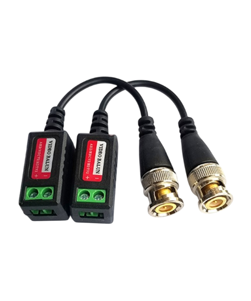 Balun Vidéo 2MP CAMYES – Transmission HD par Câble UTP, Compatible AHD/TVI/CVI, Installation CCTV