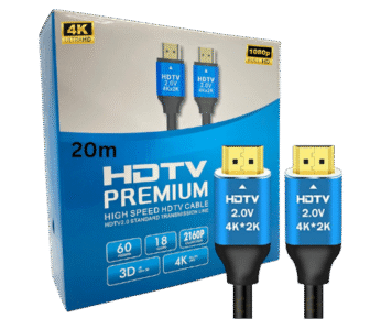 Câble HDMI 4K 20m – Haute Vitesse HDMI 2.0, 4K 60Hz, HDR
