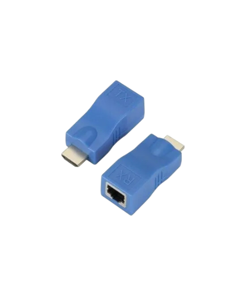 Extendeur HDMI 30M Bleu – Transmission 1080p via RJ45