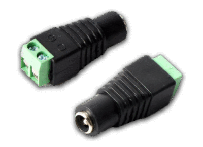 Fiche DC Femelle 5.5 x 2.1 mm – Connecteur d'alimentation pour caméras de surveillance
