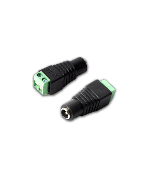 Fiche DC Femelle 5.5 x 2.1 mm – Connecteur d'alimentation pour caméras de surveillance