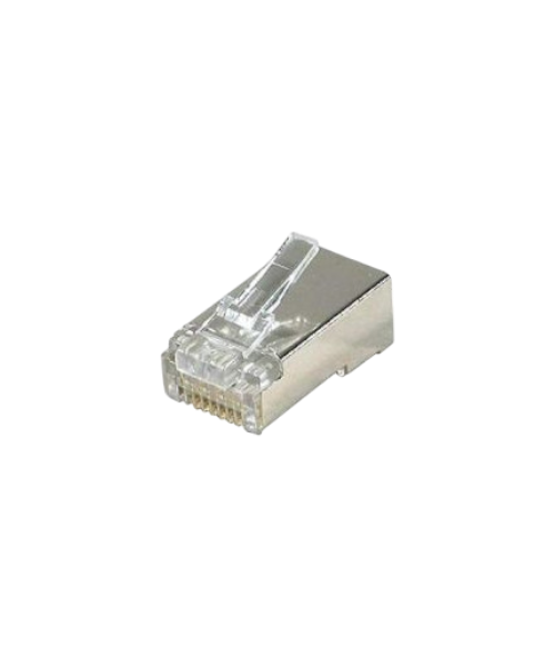 Fiche RJ45 Cat6 Métal Open – Connecteur blindé 8P8C, haute performance
