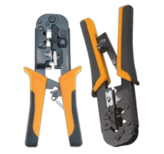 Pince à Sertir TL-568 Bleue – Outil 3-en-1 pour connecteurs RJ45-RJ12-RJ11