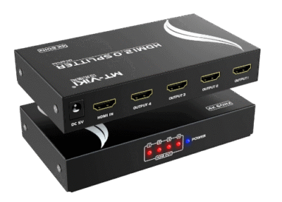Répartiteur HDMI 1x4 4K 60Hz 1 entrée 4 sorties, Support HDR, HDCP 2.2, Audio 7.1