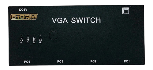 Switch VGA 2 Ports – Sélecteur Manuel d’Entrée Vidéo, Connexion 2 PC vers 1 Écran, Haute Résolution