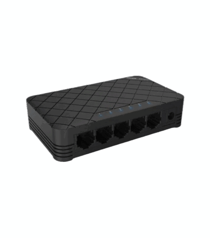 Switch réseau Ruijie Reyee RG-ES05 non-géré 5 ports 10/100 Mbps, sans ventilateur, boîtier noir mat