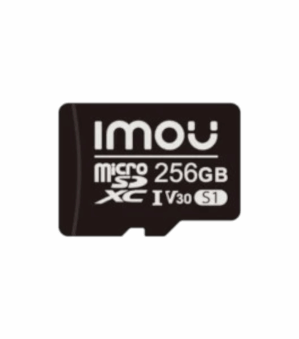 Carte microSDXC IMOU 256 Go ST2-256-S1 Classe V30, haute endurance pour caméra de surveillance 4K